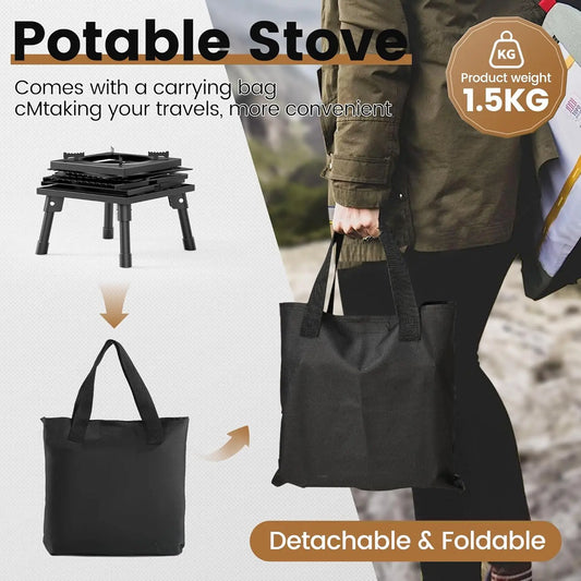 Portable Wood Burning Stove With Carrying Bag